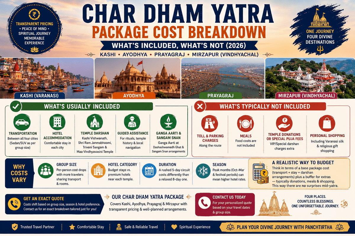 Char Dham Yatra Package Cost Breakdown: What's Included, What's Not (2026)